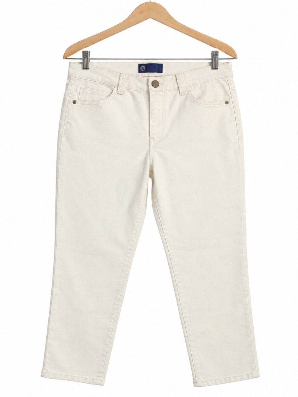 Democracy Cream Stretch Mid Rise Denim Jeans Sz 12P